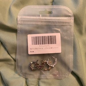 4pc fake septum nose rings